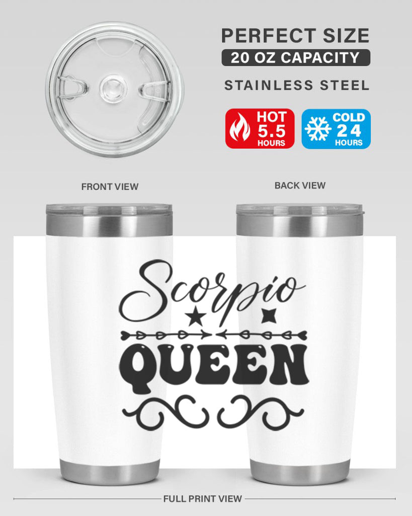 scorpio queen 447#- zodiac- Tumbler