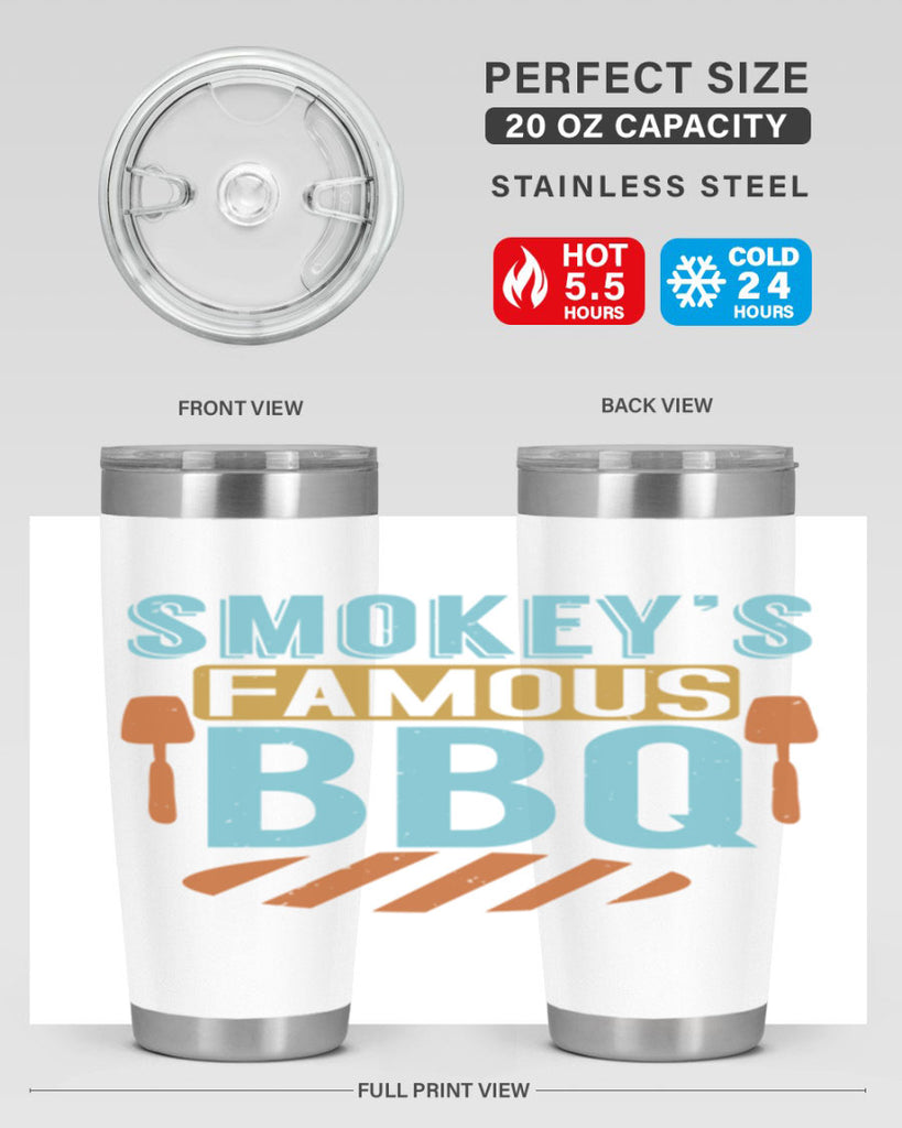smokeys famous bbq 11#- bbq- Tumbler