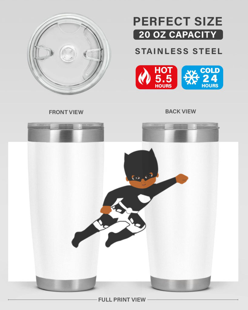 super kid 13#- black men - boys- tumbler