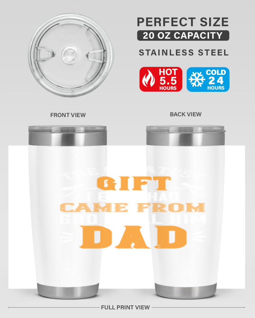 the gratest gift i ever had came from 6#- grandpa - papa- Tumbler