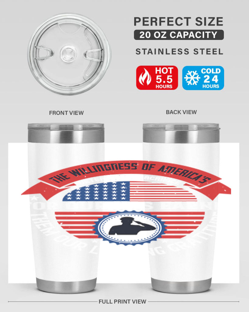 the willingness of americas 88#- Veterns Day- Tumbler