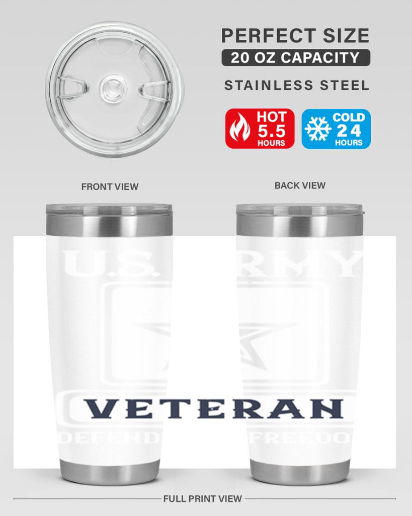 us army veteran defender of freedom 14#- Veterns Day- Tumbler