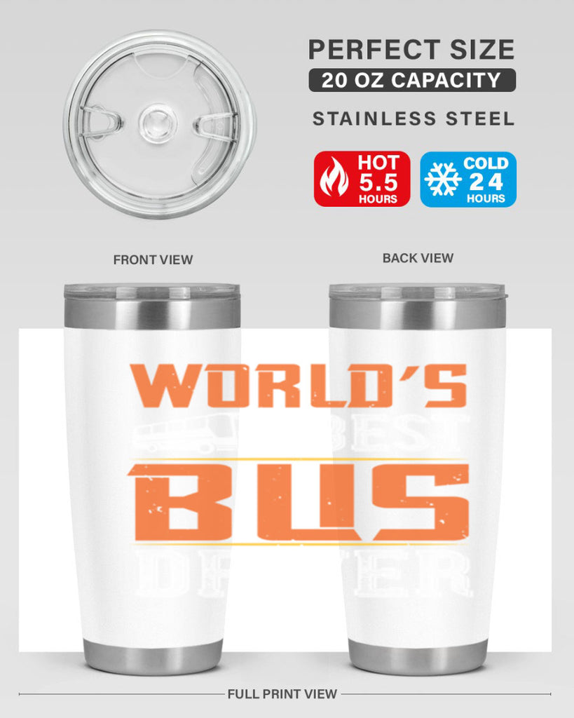 world’s best bus driver Style 4#- bus driver- tumbler
