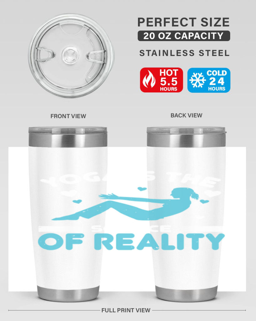 yoga is the science of reality 16#- yoga- Tumbler