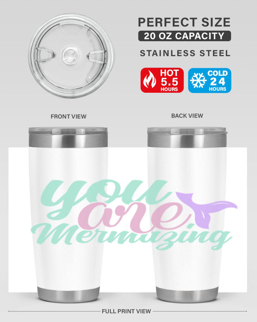 you are mermazing 9#- mermaid- Tumbler