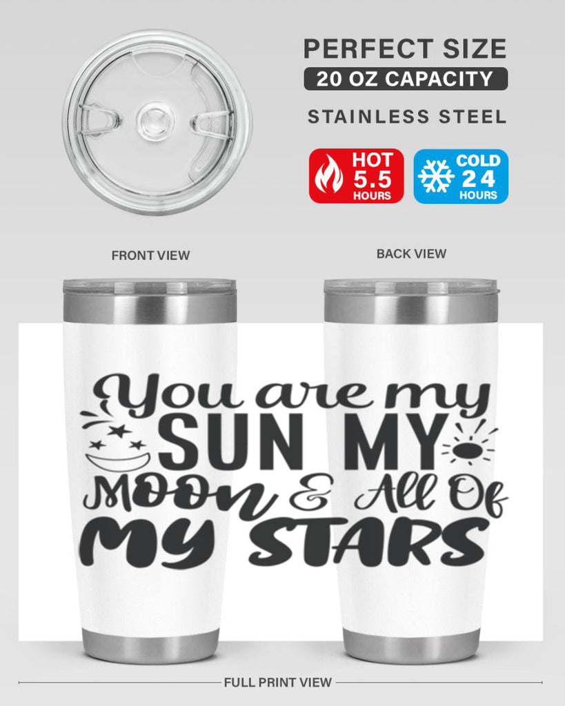 you are my sun my moon all of my stars 4#- family- Tumbler