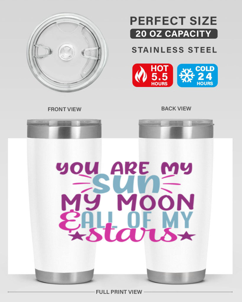 you are my sun my moon all of my stars 5#- family- Tumbler