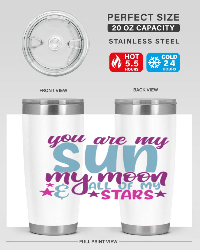 you are my sun my moon all of my stars 6#- family- Tumbler