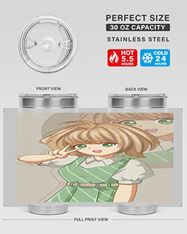 A beautiful and cute girl with dress 103#- anime- Tumbler