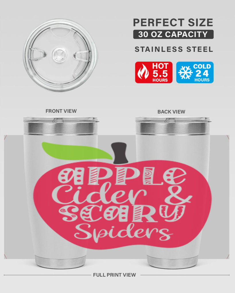 Apple Cider Scary Spiders 10#- fall- Tumbler