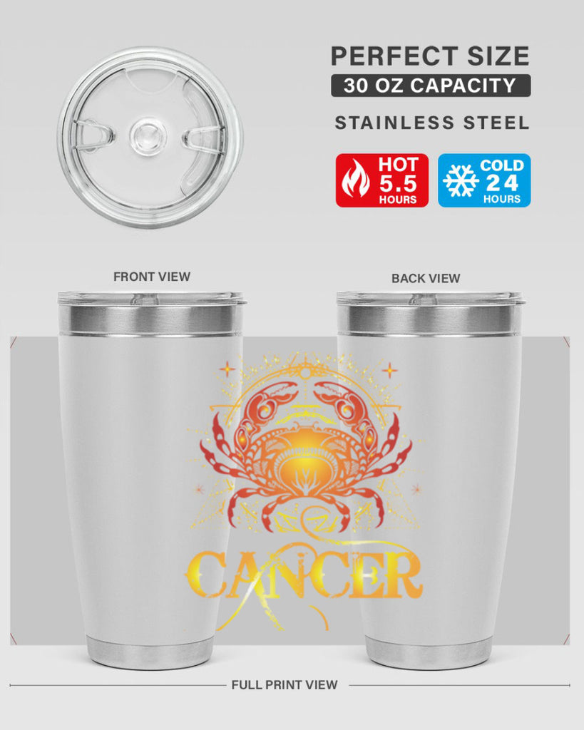 Cancer 163#- zodiac- Tumbler