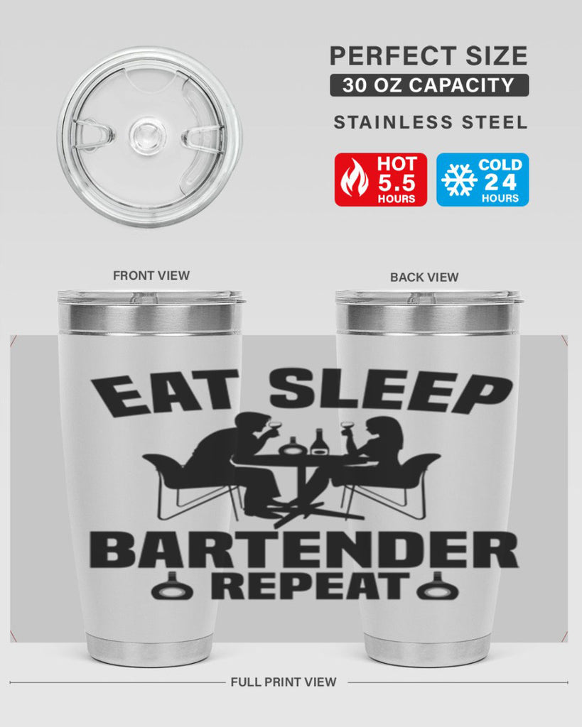 Eat sleep Style 3#- bartender- tumbler