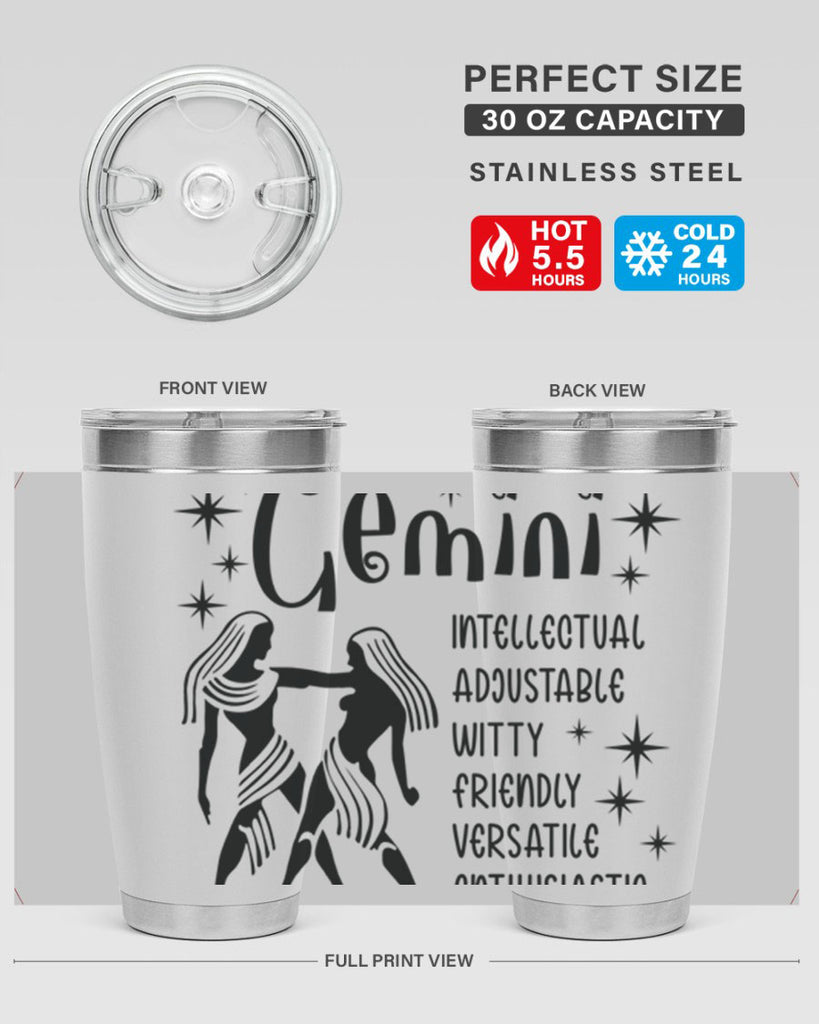 Gemini 217#- zodiac- Tumbler