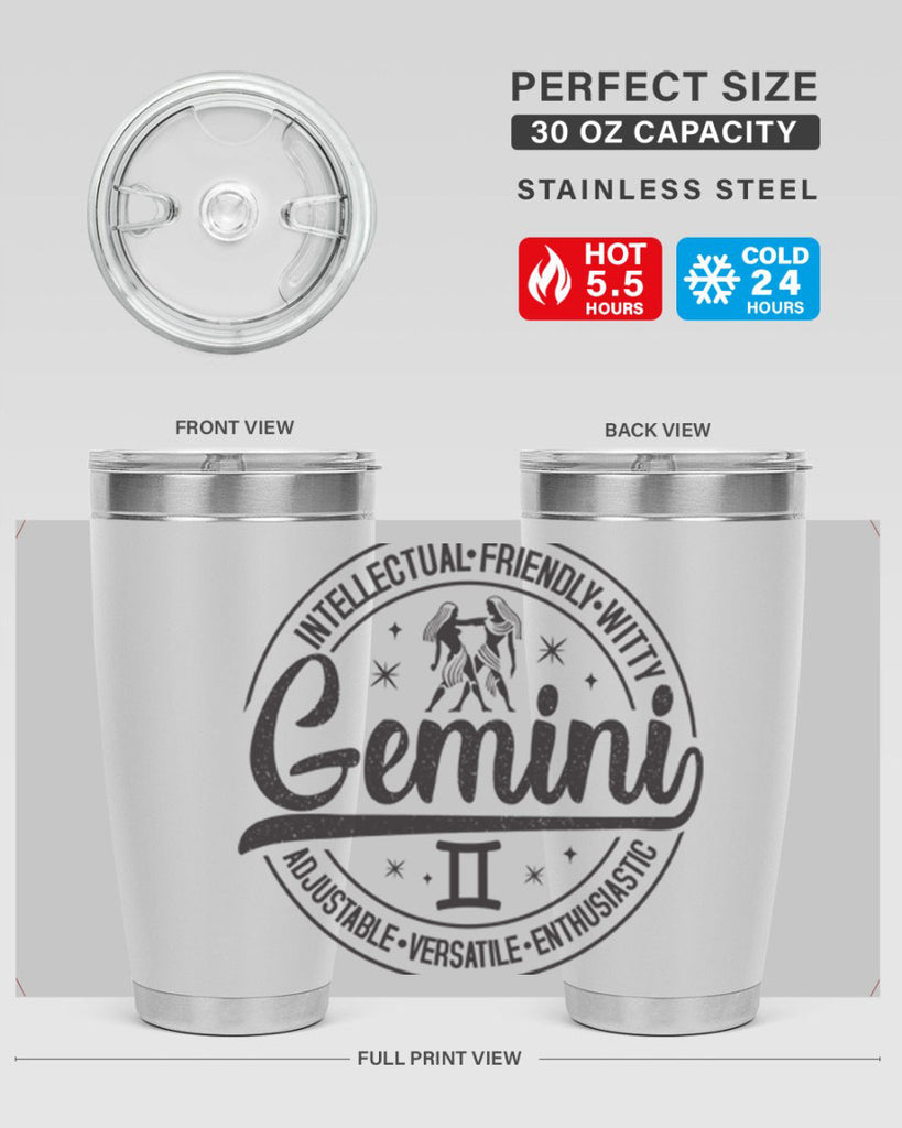 Gemini 225#- zodiac- Tumbler