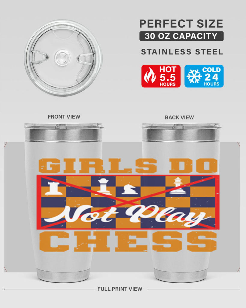 Girls do not play chess 49#- chess- Tumbler