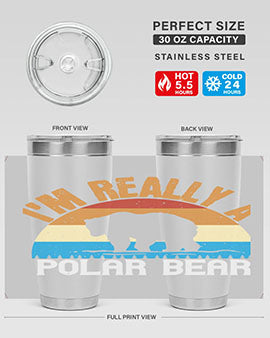 I'm Really A Polar Bear 38#- Bears- Tumbler