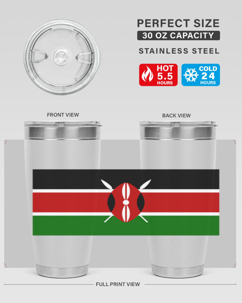 Kenya 110#- world flags- Tumbler