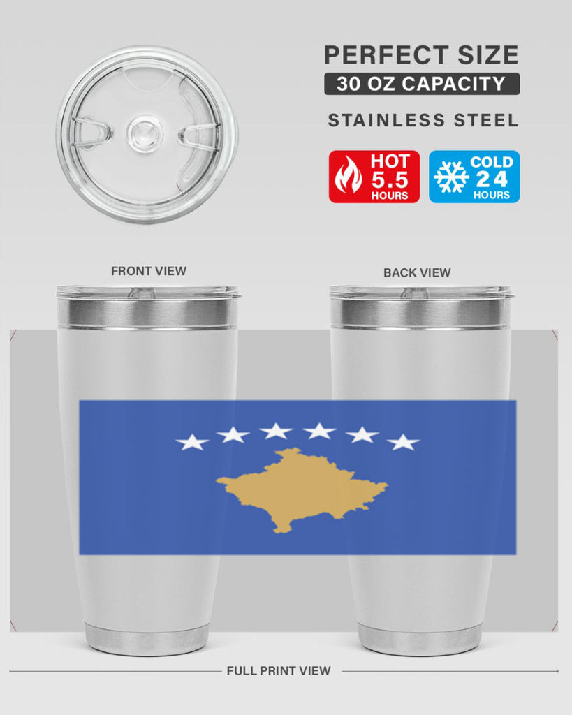 Kosovo 108#- world flags- Tumbler