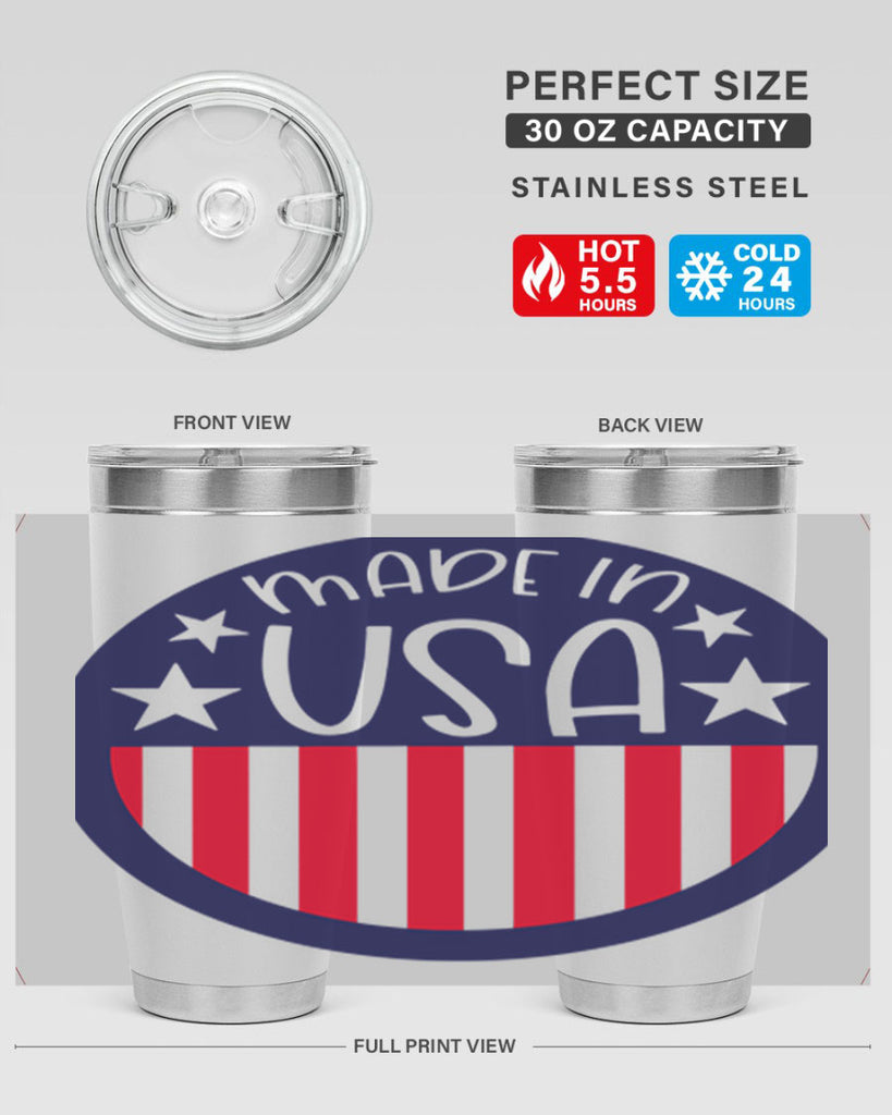 Made In USA Style 165#- Fourt Of July- Tumbler