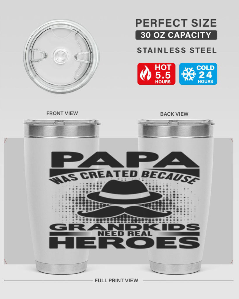 Papa was 126#- grandpa - papa- Tumbler