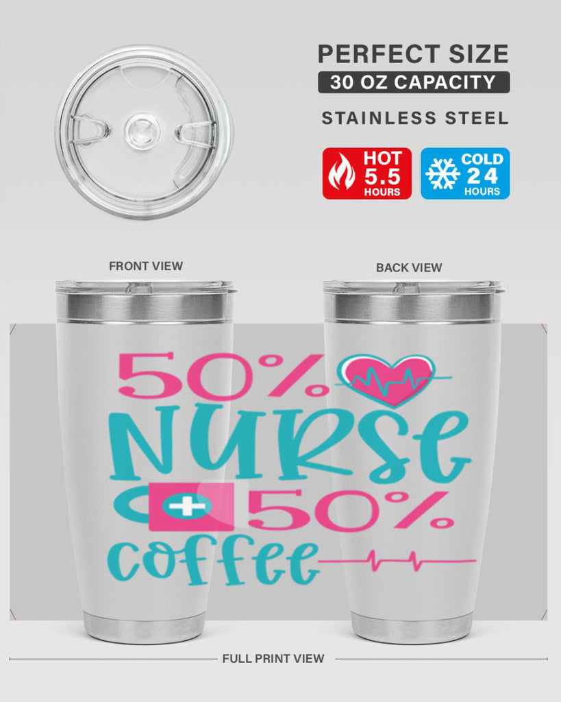 Percent Nurse Percent Coffee Style 395#- nurse- tumbler