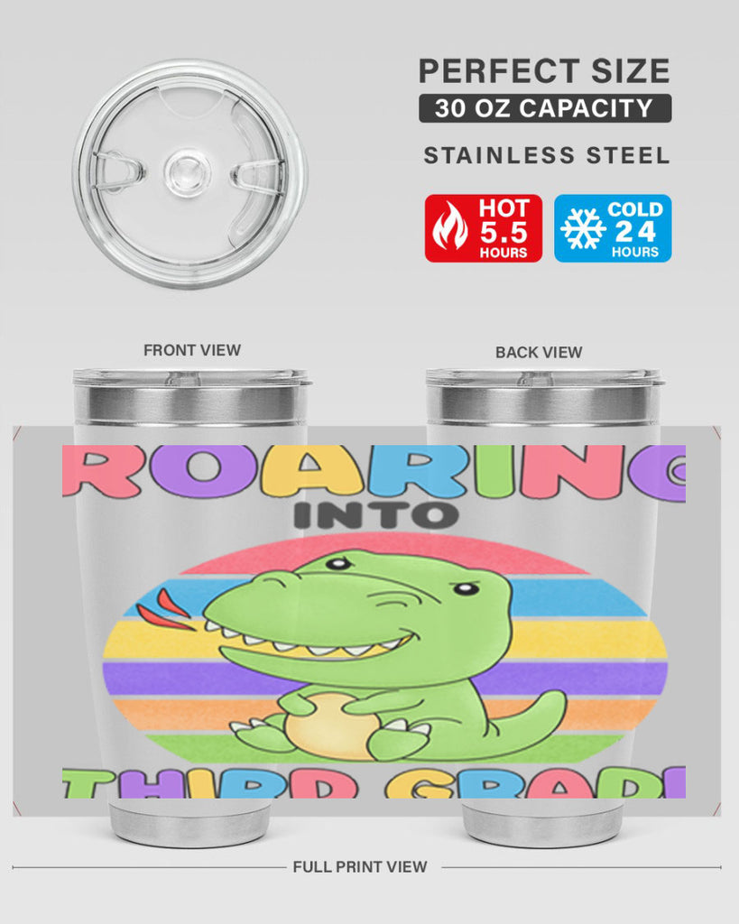 Roaring to 3rd Grade Trex 23#- 3rd grade- Tumbler