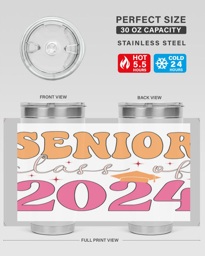 Senior class of 2024 19#- 12th grade- Tumbler
