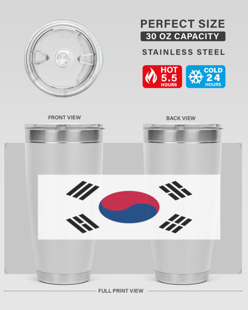South Korea 35#- world flags- Tumbler