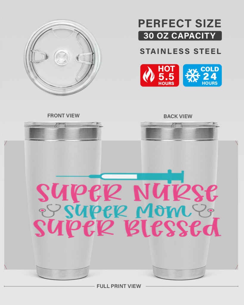 Super Nurse Super Mom Style 347#- nurse- tumbler