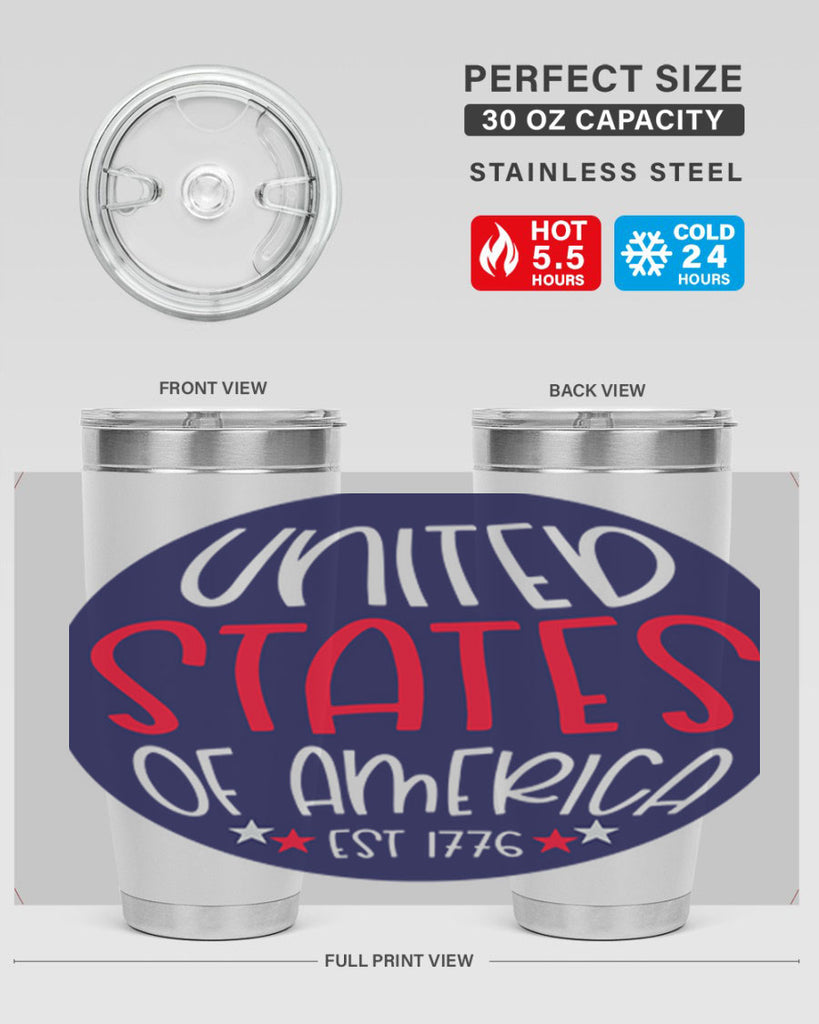 United States Of America Est Style 176#- Fourt Of July- Tumbler
