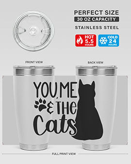 You Me The Cat Style 110#- cat- Tumbler
