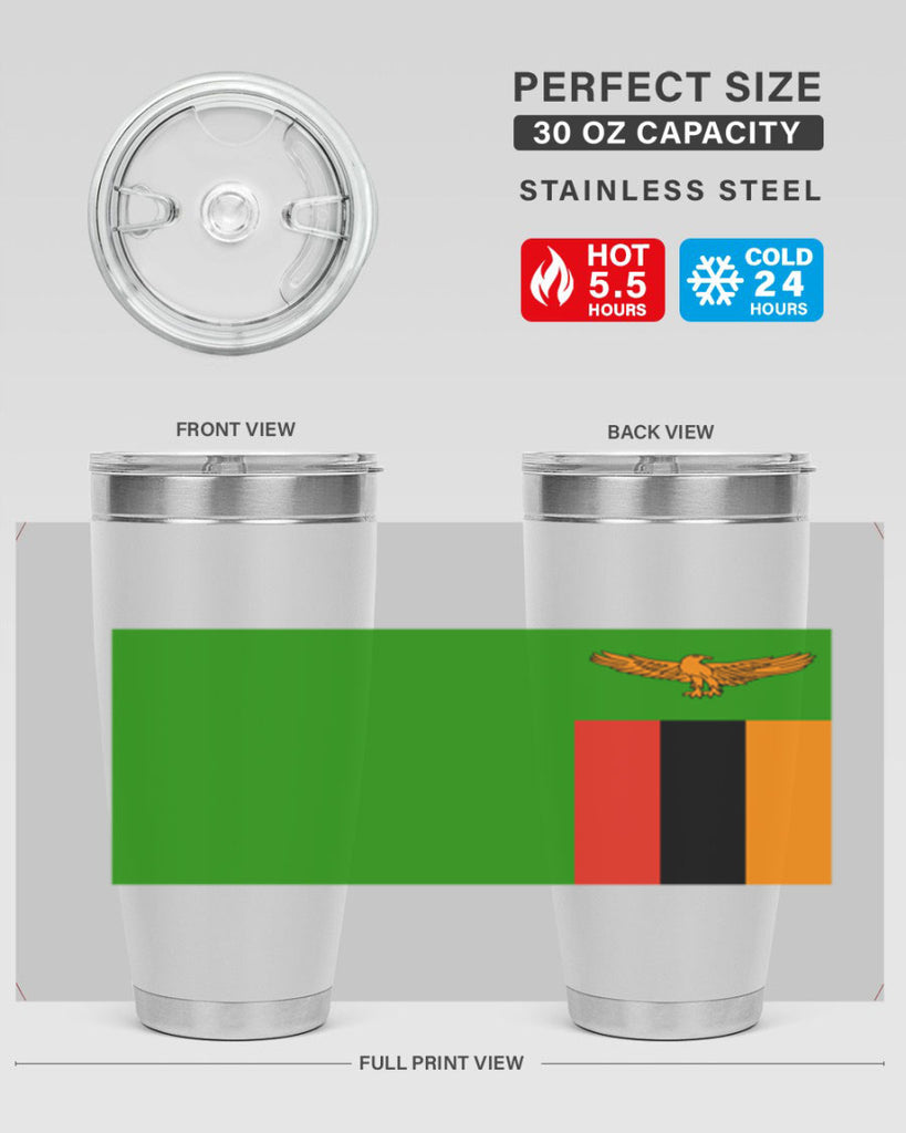 Zambia 2#- world flags- Tumbler