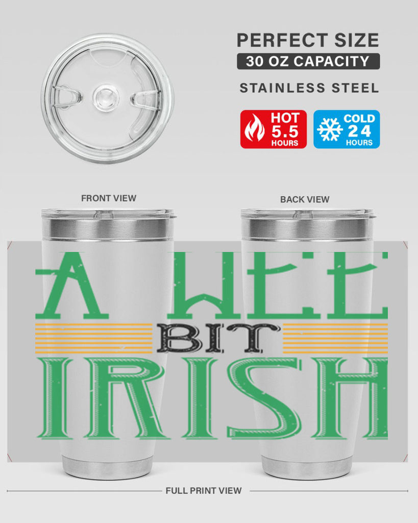 a wee bit irish Style 144#- St Patricks Day- Tumbler