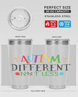 autism different not less Style 5#- autism- Tumbler