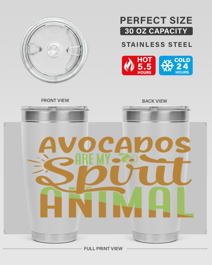 avocados are my spirit animal 9#- avocado- Tumbler