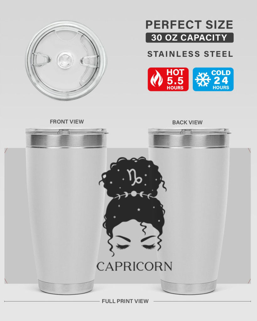 capricorn 204#- zodiac- Tumbler
