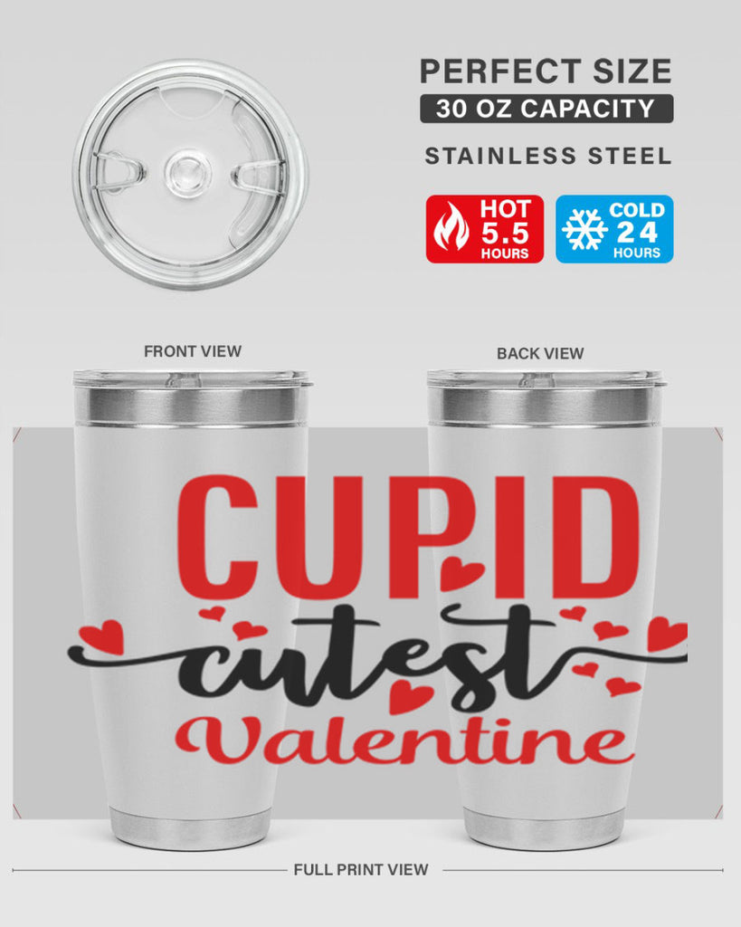 cupid cutest valentine 80#- valentines day- Tumbler