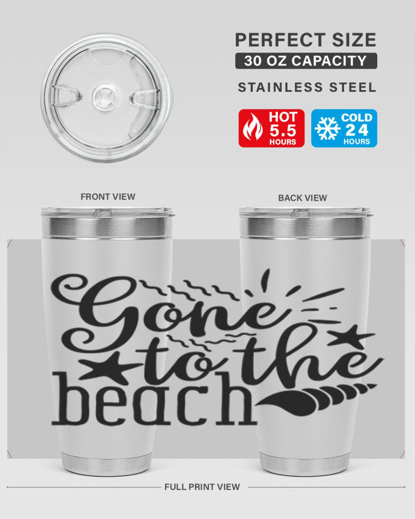 gone to the beach Style 100#- summer- Tumbler