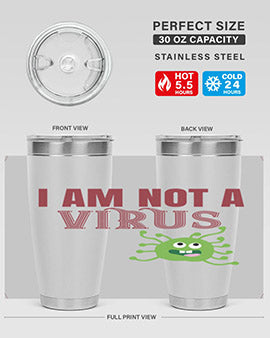 i am not a virus Style 36#- corona virus- Tumbler