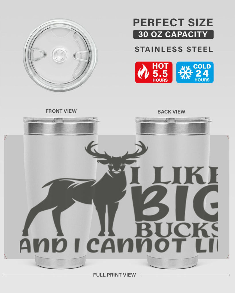 i like big bucks and i cannot lie 8#- hunting- Tumbler