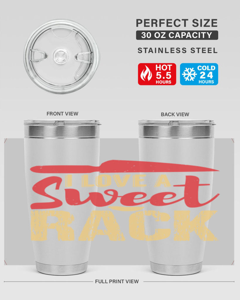 i love a sweet rack 40#- bbq- Tumbler