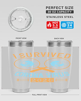 i survived corona virus Style 34#- corona virus- Tumbler