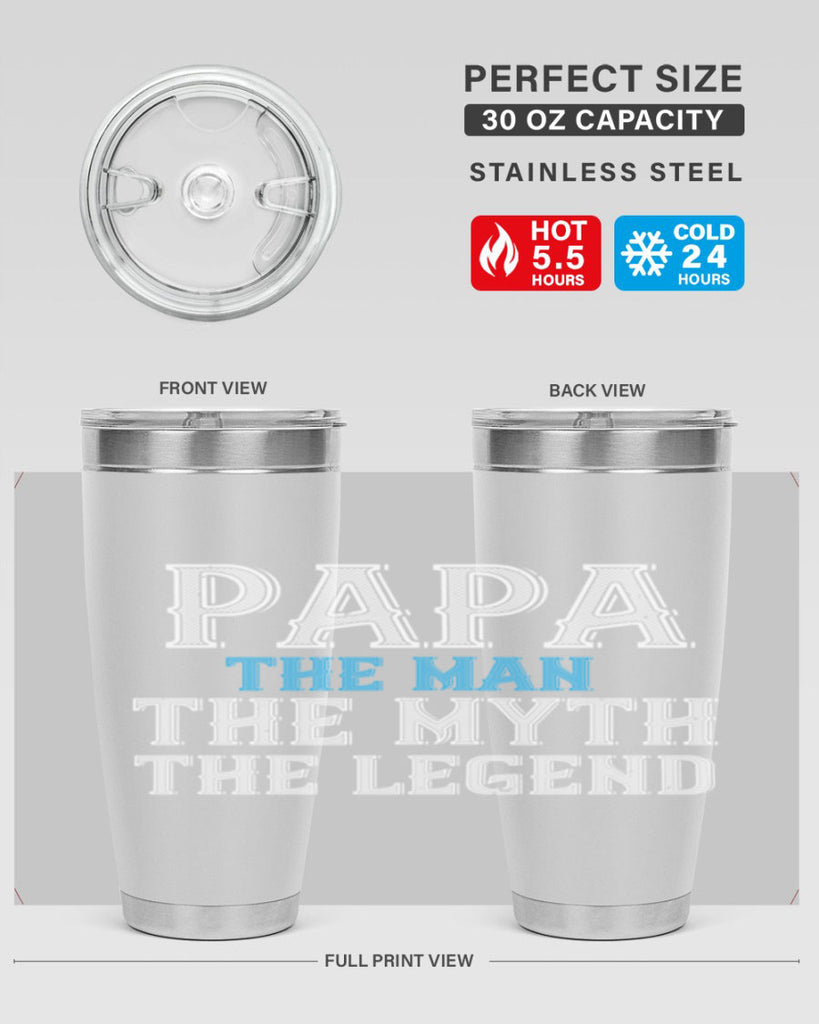 papa the man the myth the legend 15#- grandpa - papa- Tumbler