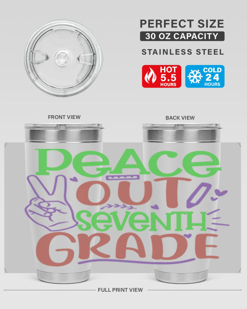 peace out 7th grade 2#- 7th grade- Tumbler
