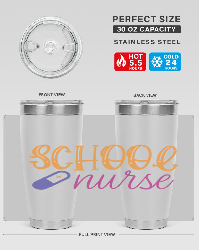 school nurse Style 353#- nurse- tumbler