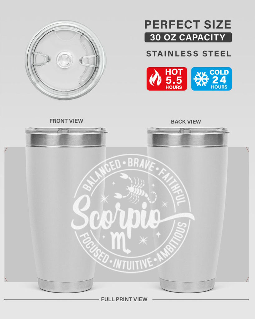 scorpio 439#- zodiac- Tumbler