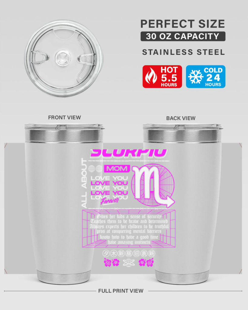 scorpio 457#- zodiac- Tumbler