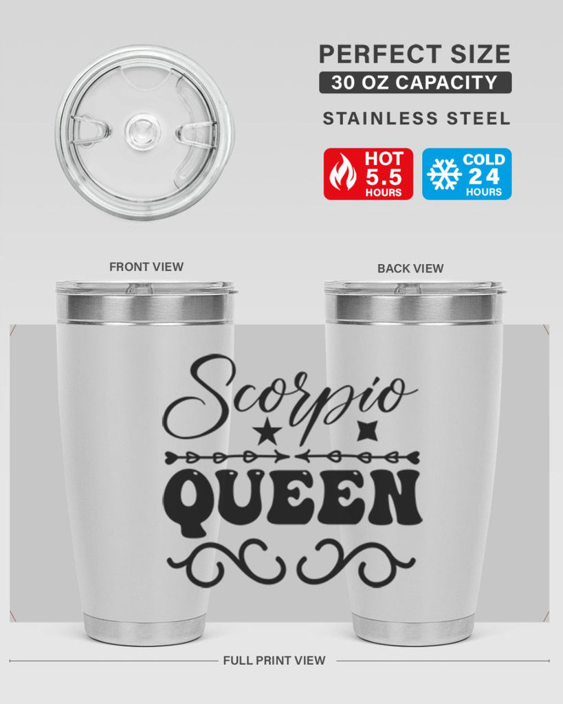 scorpio queen 447#- zodiac- Tumbler