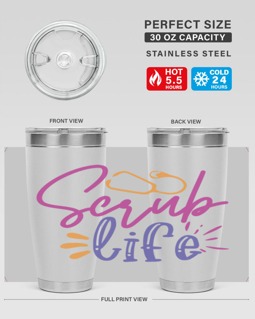 scrub life Style 351#- nurse- tumbler