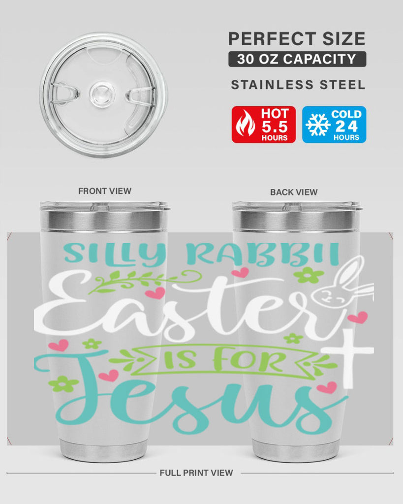 silly rabbit easter is for jesuss 7#- easter- Tumbler